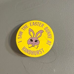 Vintage Yellow Easter Bunny Pin